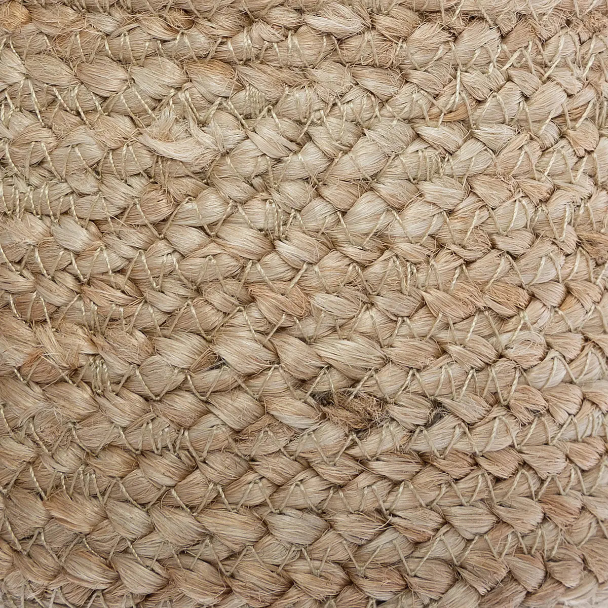 Set de 3 paniers - jute - blanc