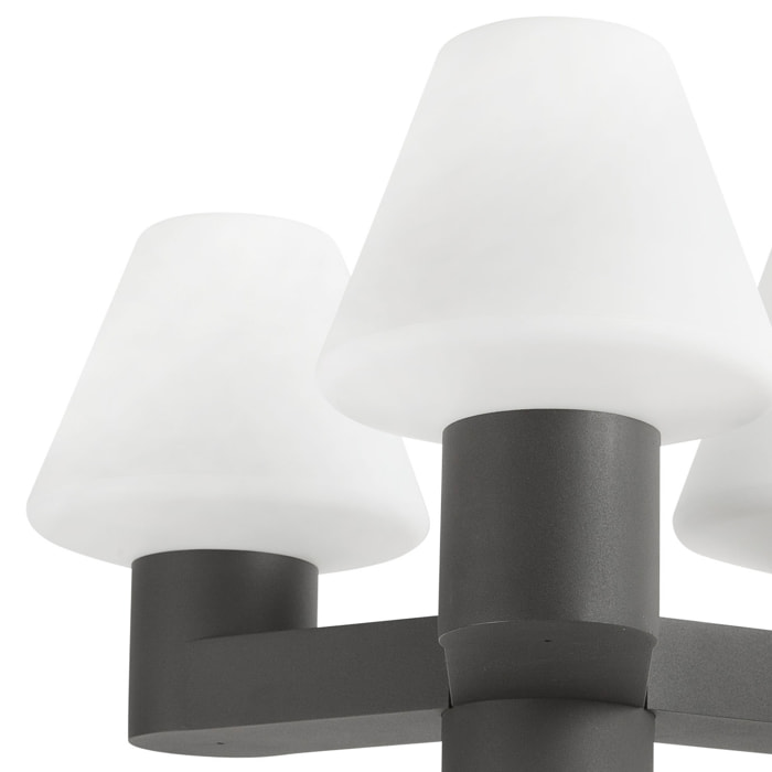 MISTU 3L Lampione grigio scuro