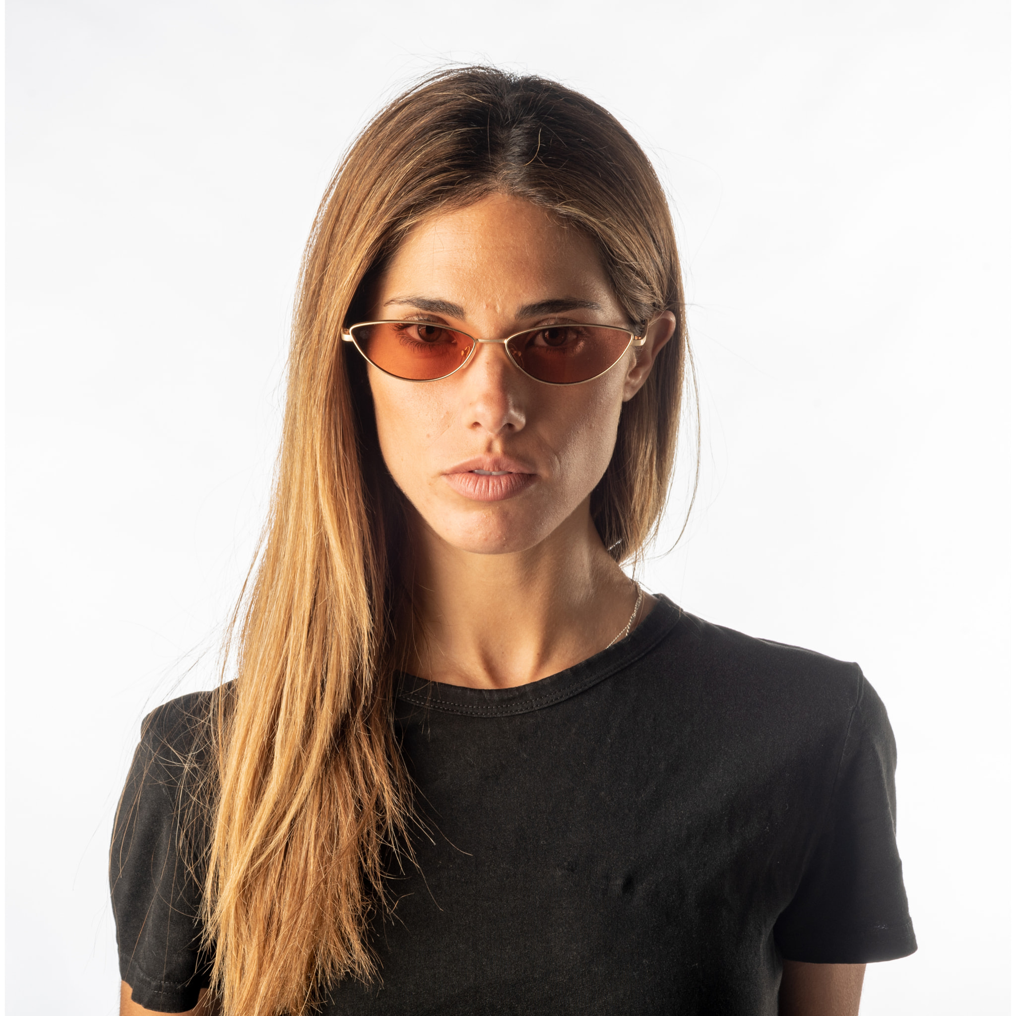 Gafas de sol OCEAN LIVERPOOL - Dorado mate / Roja transparente