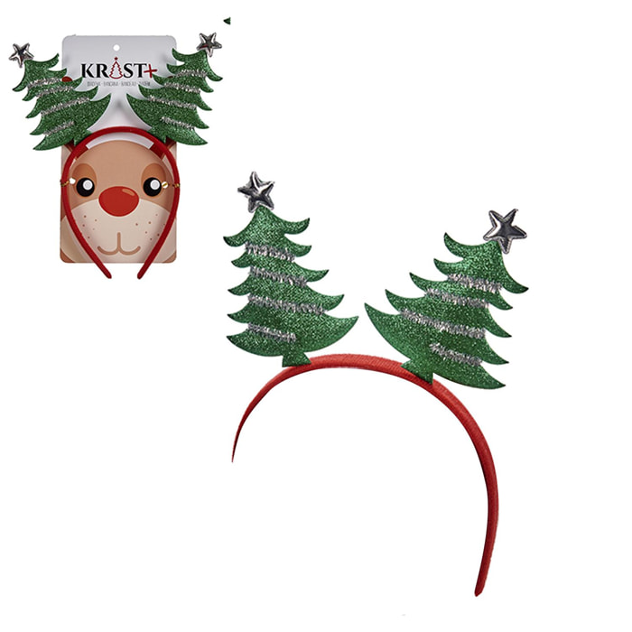 Pack de 3 diademas diseño árboles de navidad.