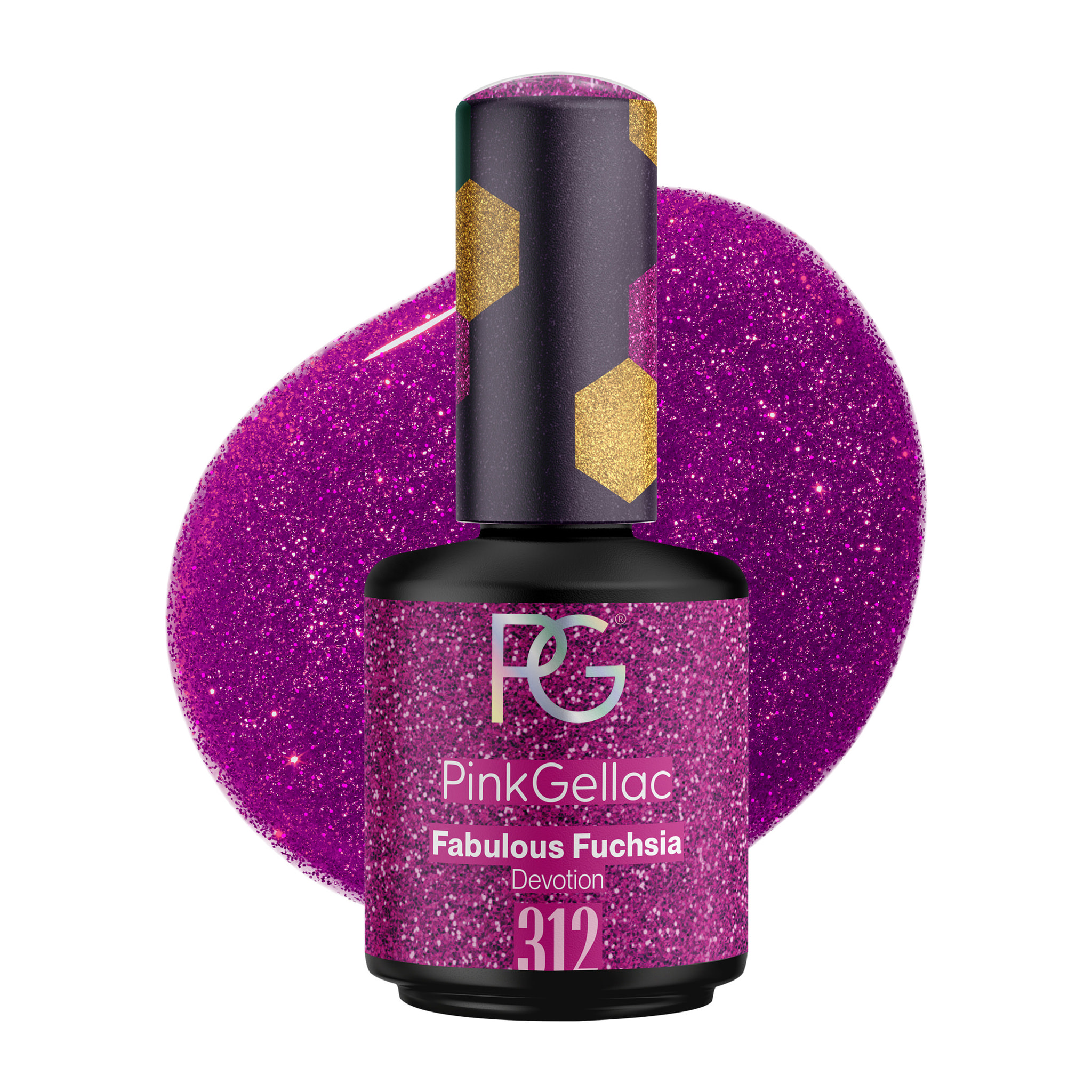 Vernis semi-permanent - 312 Fabulous Fuchsia - 15 ml