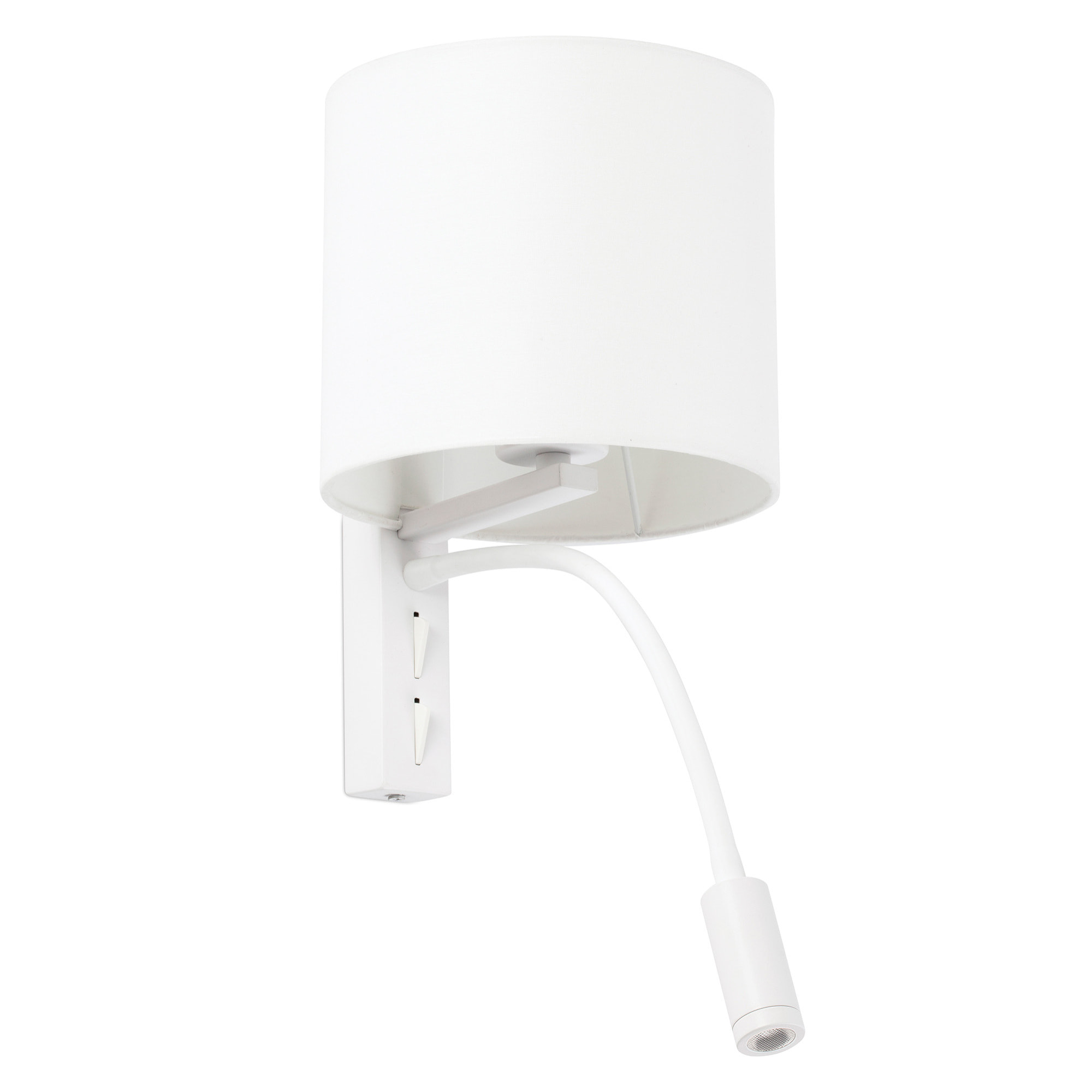 TIRA Lampe applique blanche avec lecteur LED