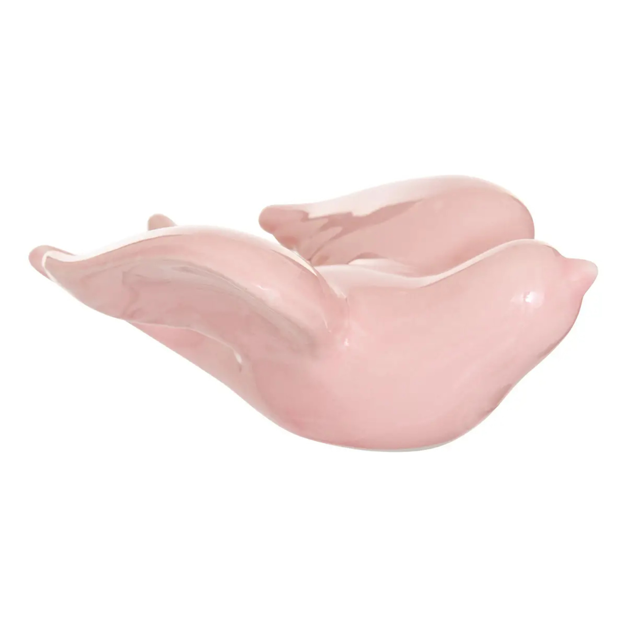 Hirondelle décorative Fleur de rose 17,5x11x7cm