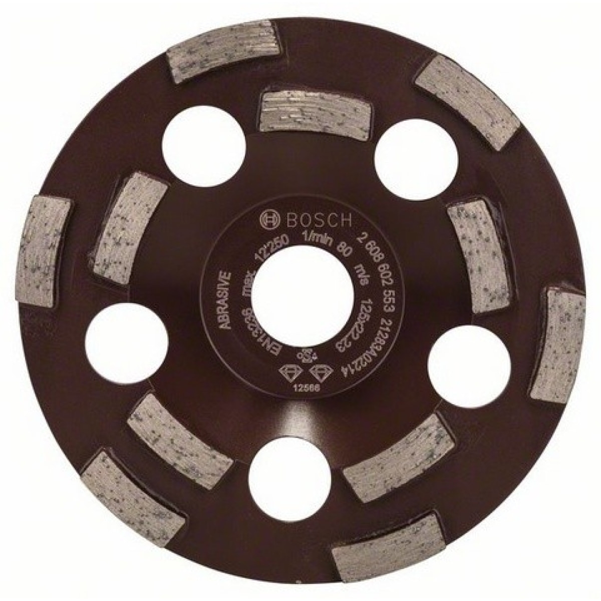 Meule diamantée BOSCH EXPERT Pour Abrasive, résine, peinture, colle, amiante Ø125 MM - 2608602553