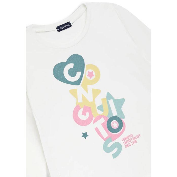 Conguitos - T-shirt casual a maniche corte stampata