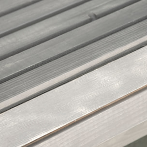 Silla Adirondack de Madera Silla de Jardín con Asiento Extra Ancho Carga 150 kg para Patio Terraza Balcón 78x89x88 cm Gris Claro