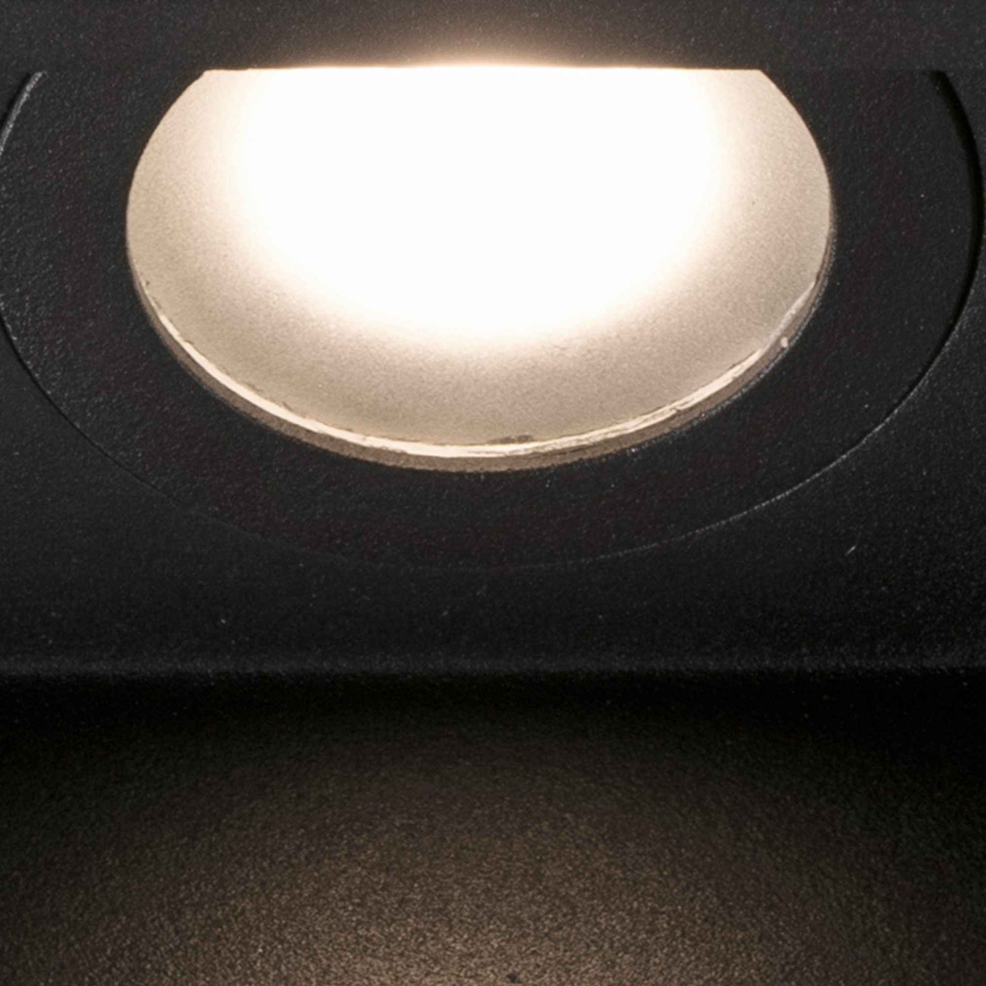 HYDE SQ 2L Lampe encastrable noir carré