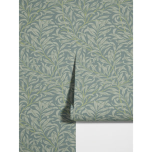 Carta da parati botanica verde salvia