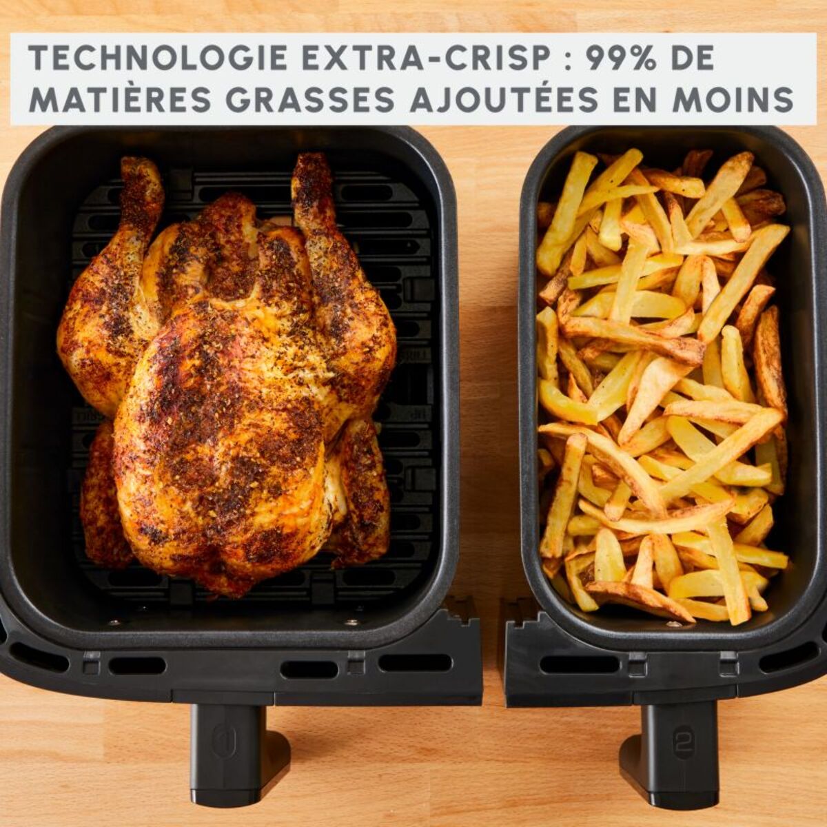 Friteuse sans huile MOULINEX Easy Fry and Grill Dual XXL 8,3L  EZ905D20