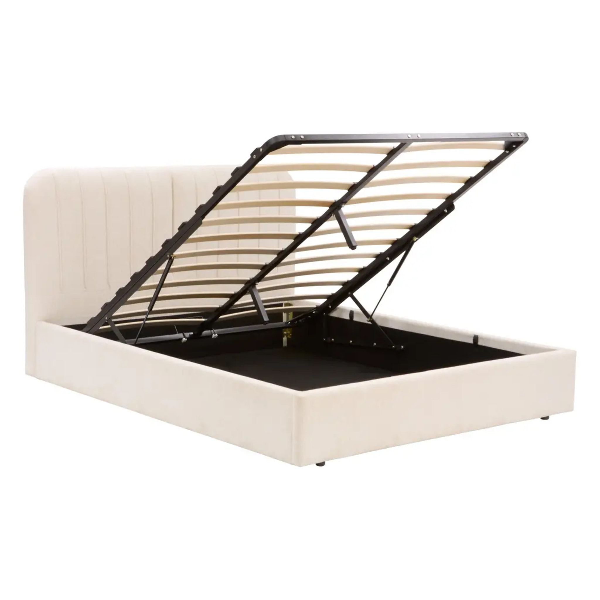 Lit coffre Cala rectangulaire 160x200cm beige