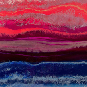 Tableau red blue contrast Tableau plexiglas