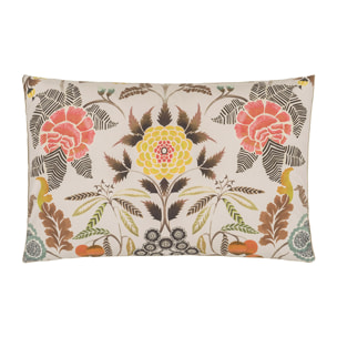 Taie d'oreiller imprimée en percale de coton, BROCART DECORATIF, Beige moyen