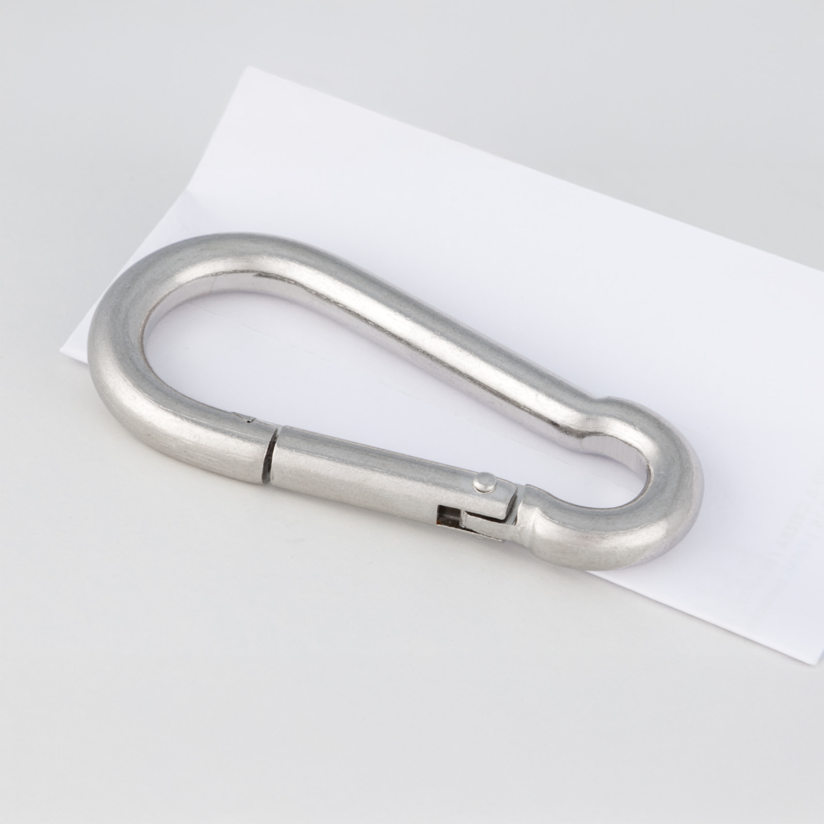 Mousqueton inox diamètre 8 mm pour fixation voile d’ombrage - Argent