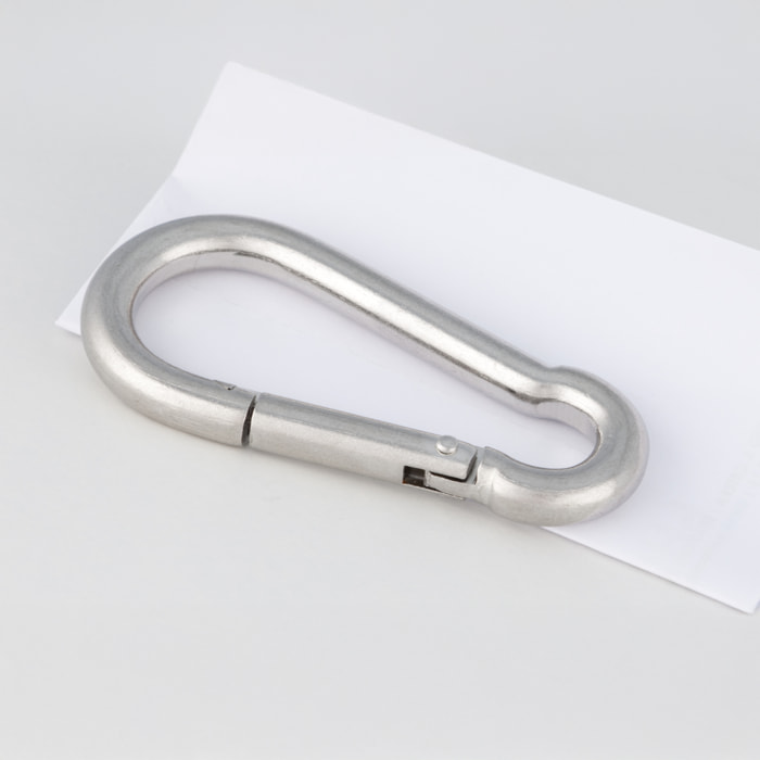 Mousqueton inox diamètre 8 mm pour fixation voile d’ombrage - Argent