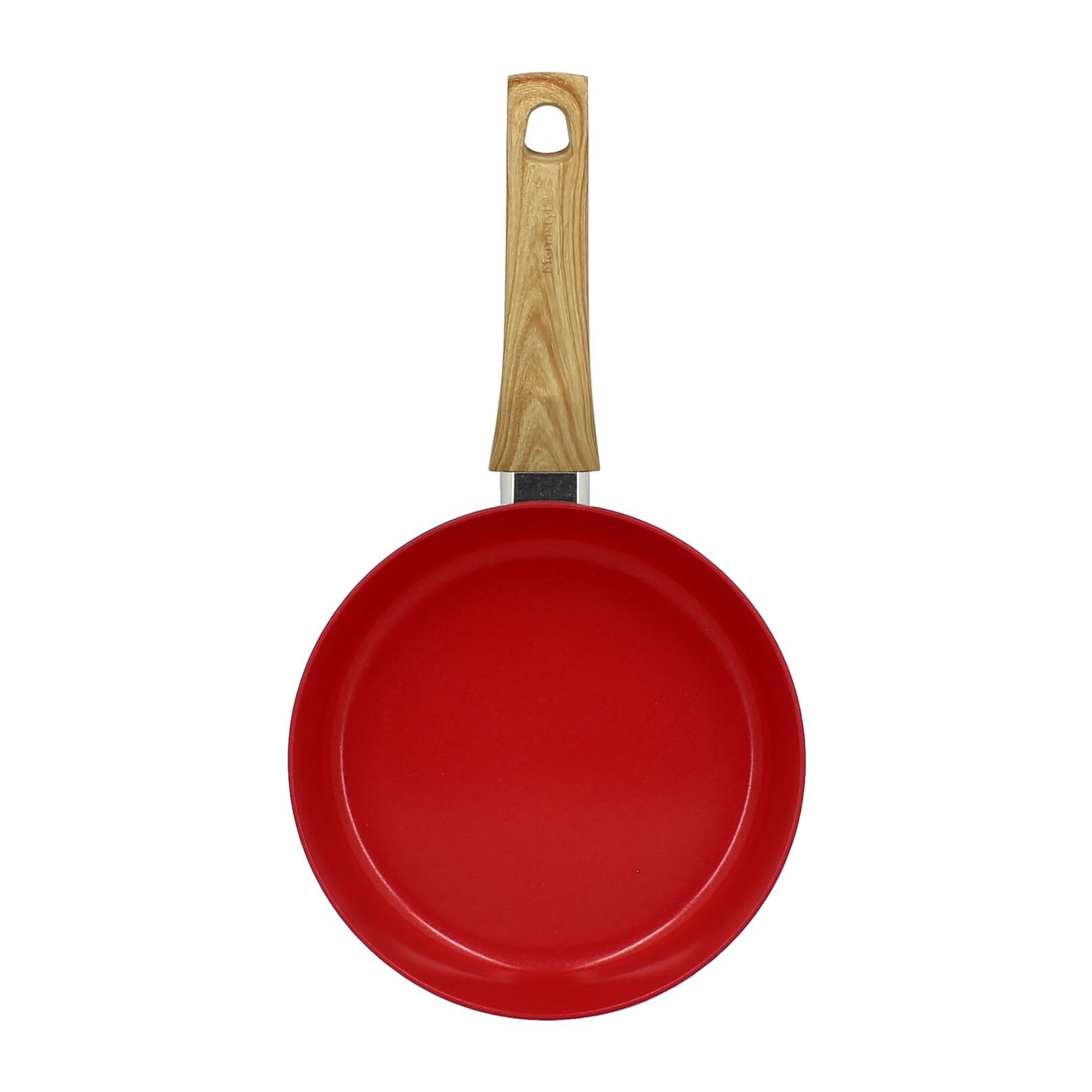 Poêle 20cm avec revêtement céramique rouge - tous feux COLORAMA