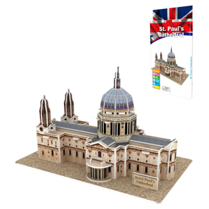 Puzzle 3D in cartone della Cattedrale di San Paolo a Londra. 41 pezzi.