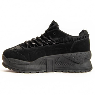 Sneaker De Plataforma - Negro - Altura: 4 Cm