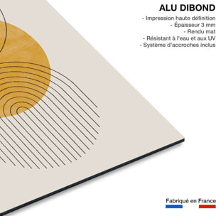 Tableau organique perfect point yellow  Tableau alu Dibond