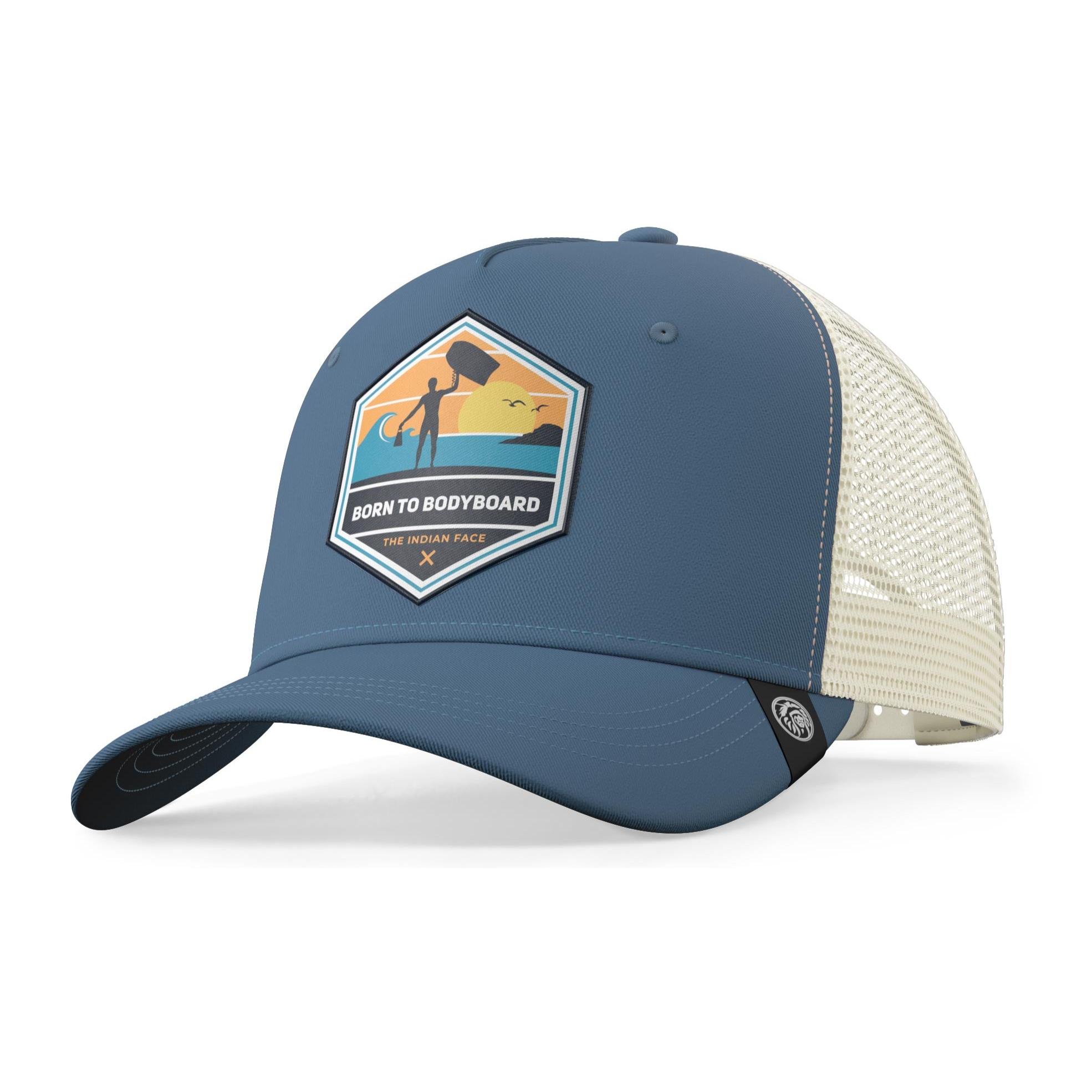 Gorra Trucker Born to Bodyboard Azul The Indian Face para hombre y mujer