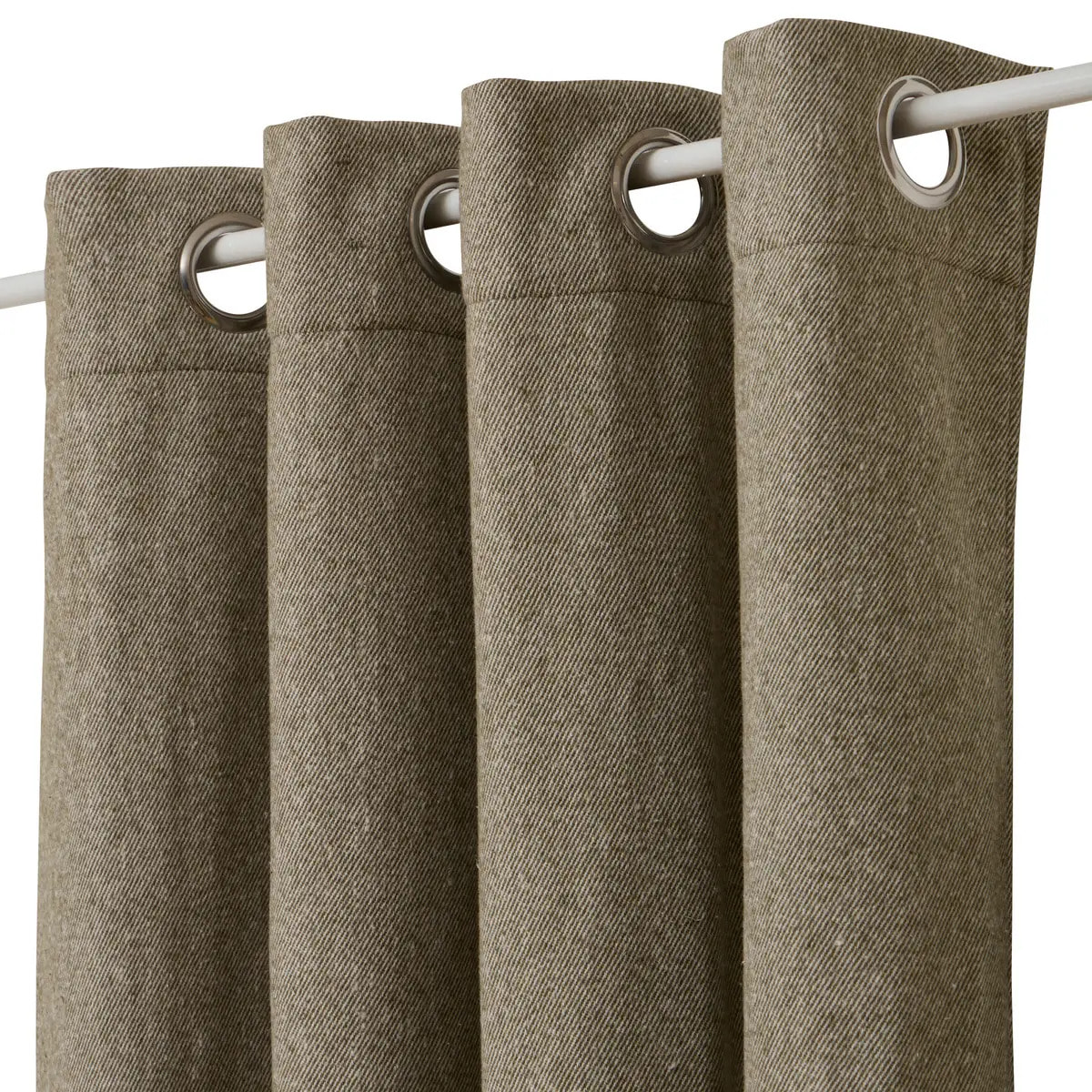 Rideau isolant Kys vert Kaki 140x260cm