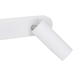 Forlight Focos LED Integrados 4000K - Iluminación Moderna y Eficiente para el Hogar, Acabado Blanco Prismatizado, Material Resistente en Acero y Policarbonato, Serie Logos Double