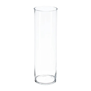 Vase cylindre - verre - H50 cm