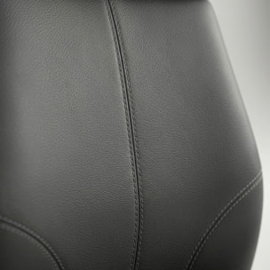 Sylicon - Sedia Da Ufficio Ergonomica 50x130x70 cm Poltrona Direzionale Comoda con Ruote Girevoli in Similpelle Grigia