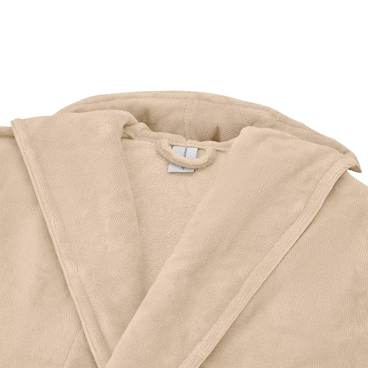 Peignoir coton mélangé 300 g/m² uni ecru Teddy angora