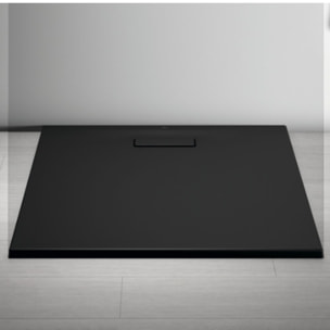 IDEAL STANDARD Receveur  80 X 80 Ultra Flat New acrylique carre noir mat