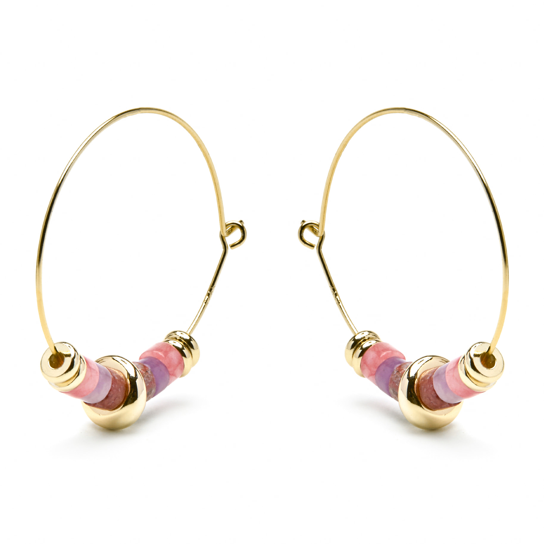Pendientes Darkba acabado oro amarillo 18k
