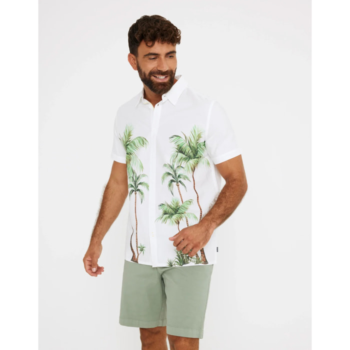 Camisa Manga Corta Palmeras - Doves