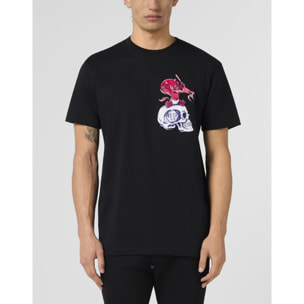 PHILIPP PLEIN Round Neck T-Shirt Baby Devil Small