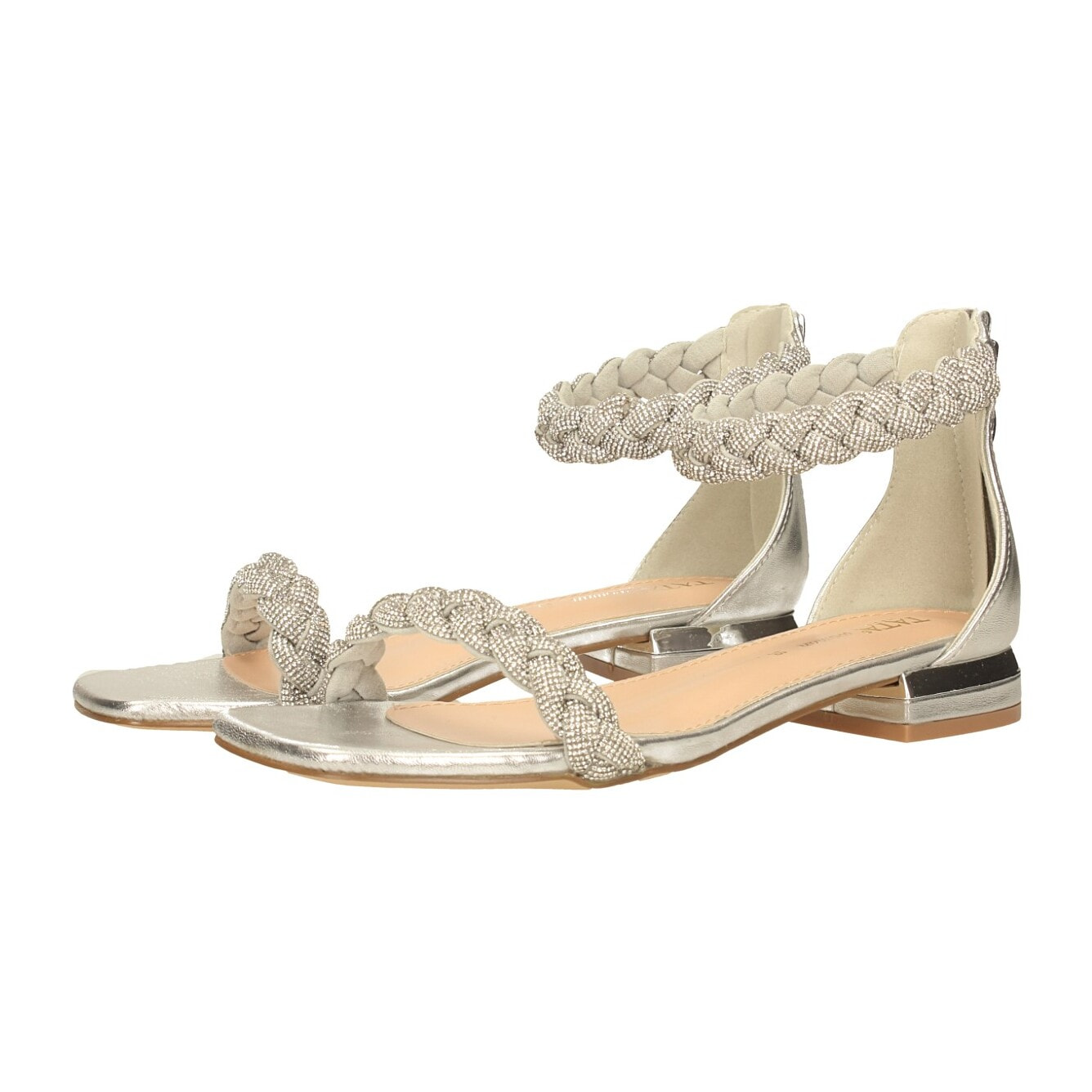 Sandali Donna Tata Italia Argentato