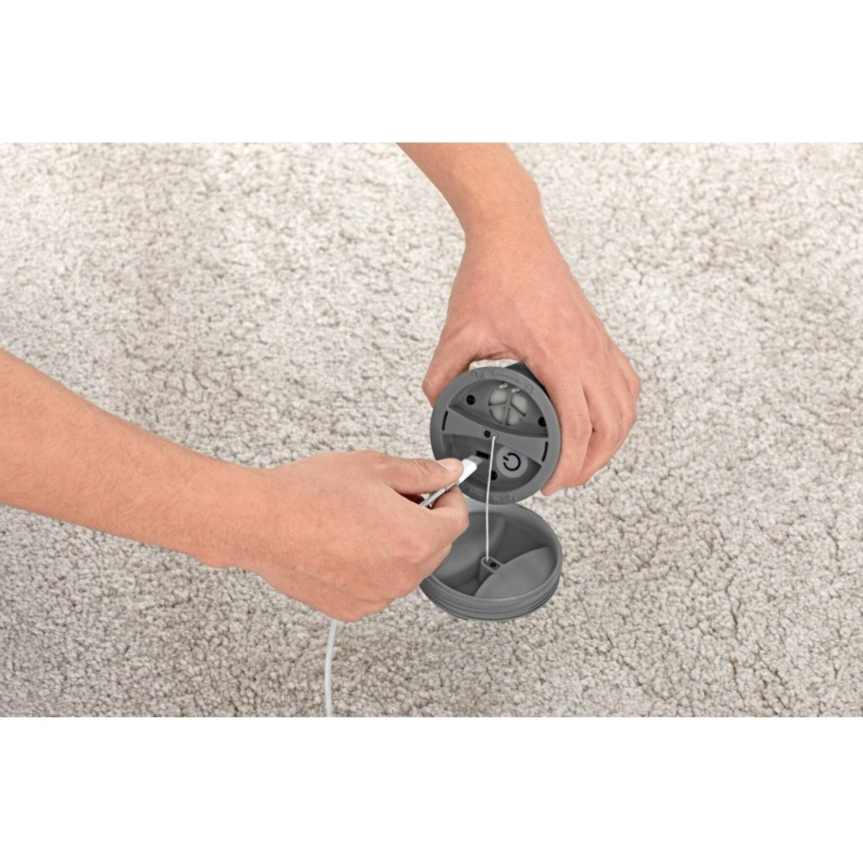 Bestway Matelas gonflable 2 personnes avec pompe rechargeable 203x152x36cm