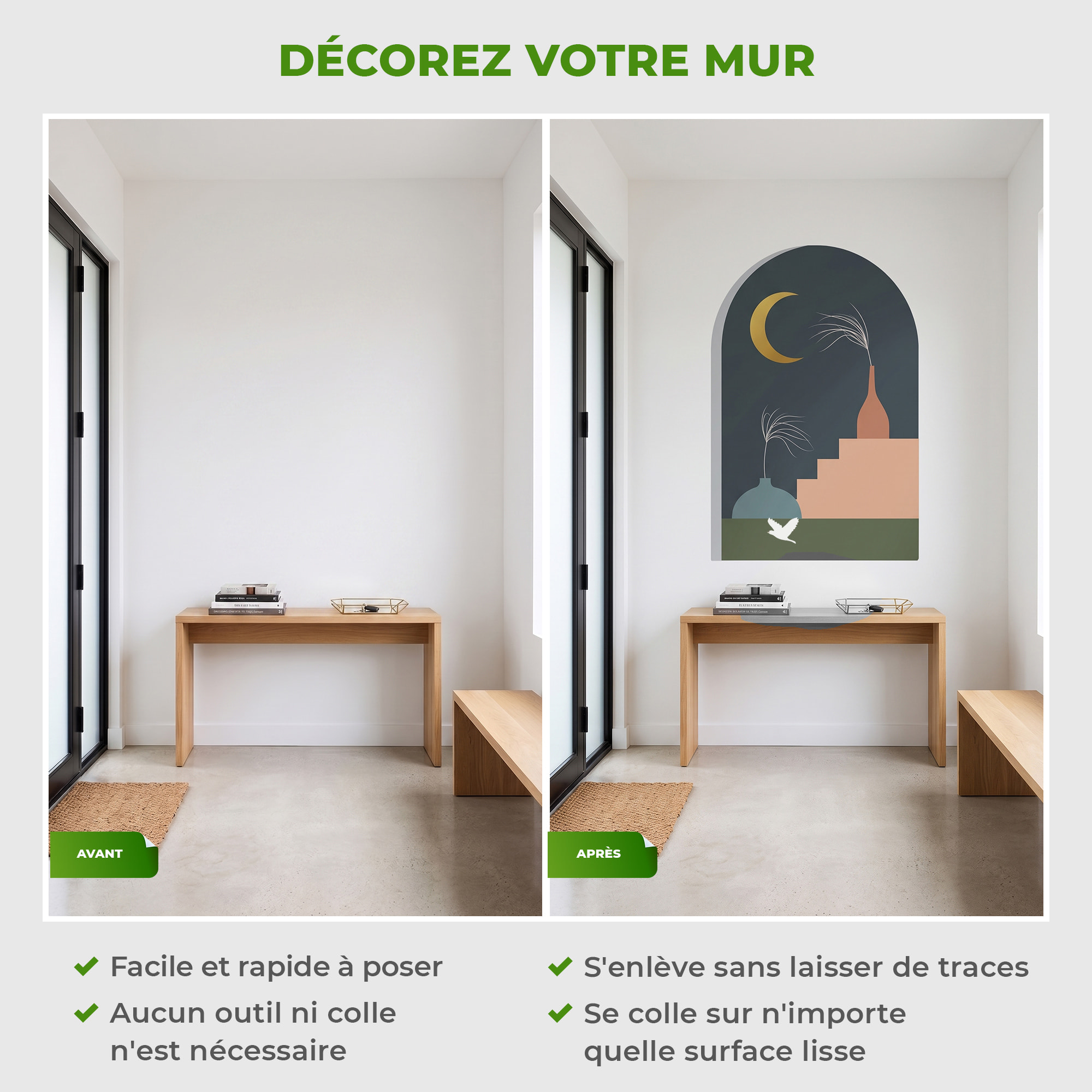 Papier peint intissé pré-encollé fresques géantes - ARCHE NUIT PAISIBLE