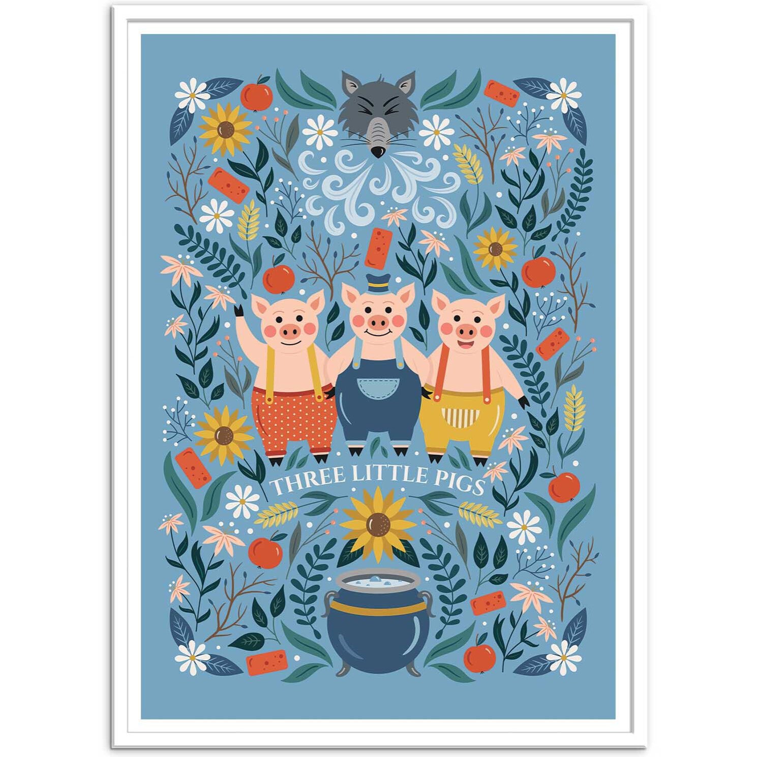 Affiche - Three Little Pigs - Vesna Skorshnek