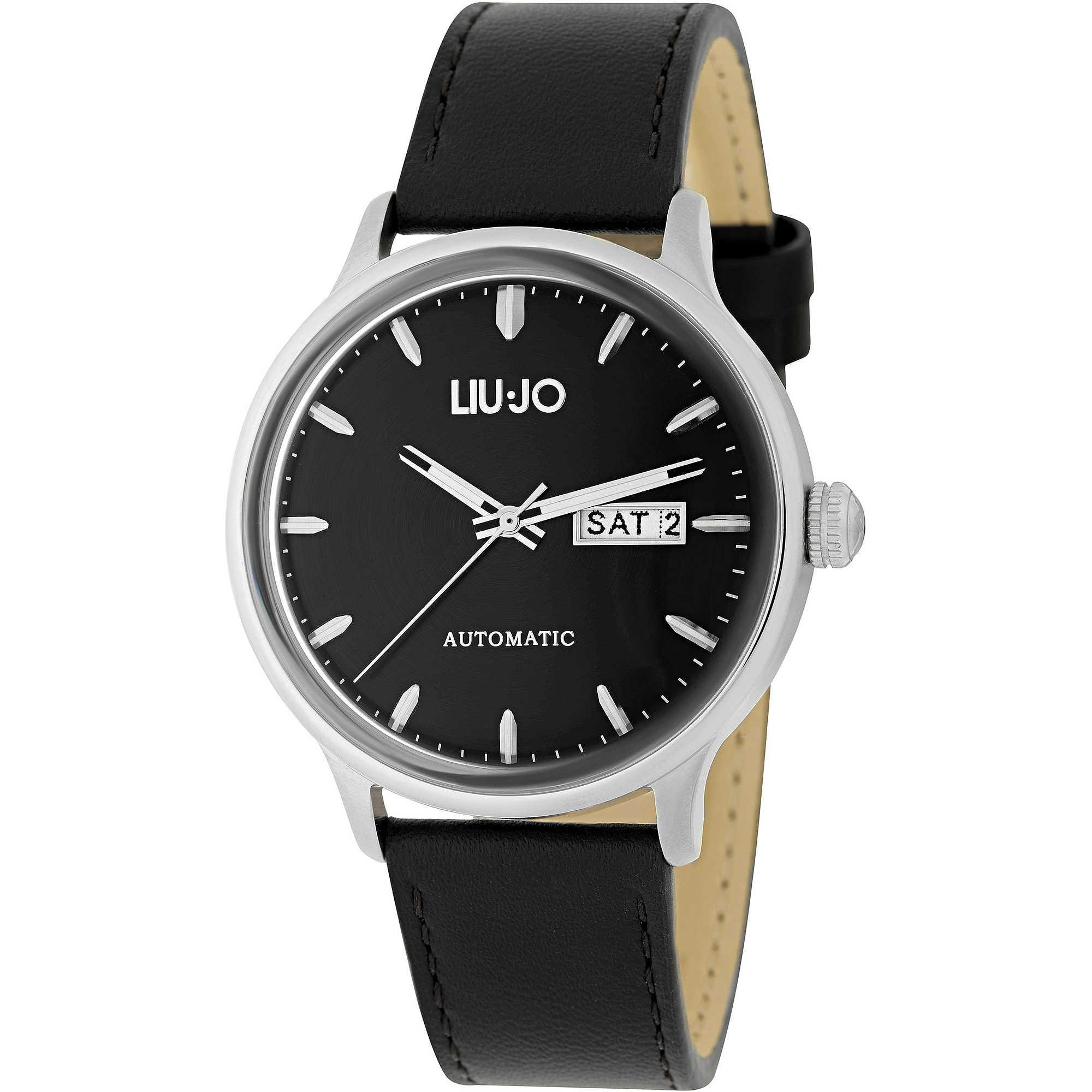 Orologio LIU JO AUTOMATIC Vera Pelle Nero