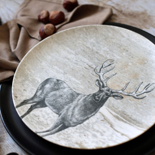 Lot de 6 assiettes plates en porcelaine 26cm LACHAT