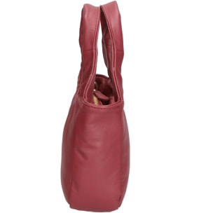 Borsa a mano da donna - Modello Virna - Vera Pelle - 17.0 x 24.0 x 8.0 cm