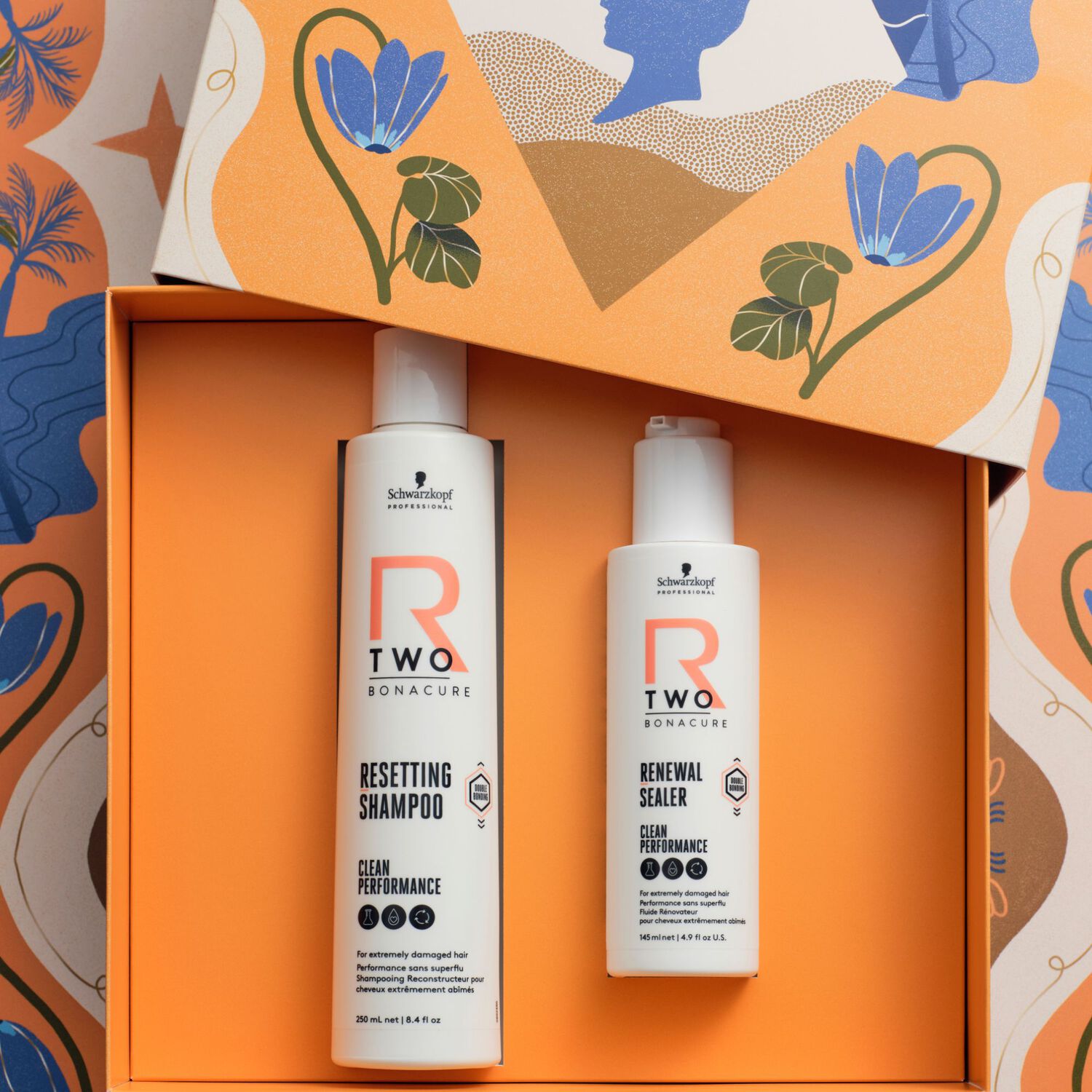 BC R-TWO - Coffret Shampooing Reconstructeur + Fluide Rénovateur 145 ml