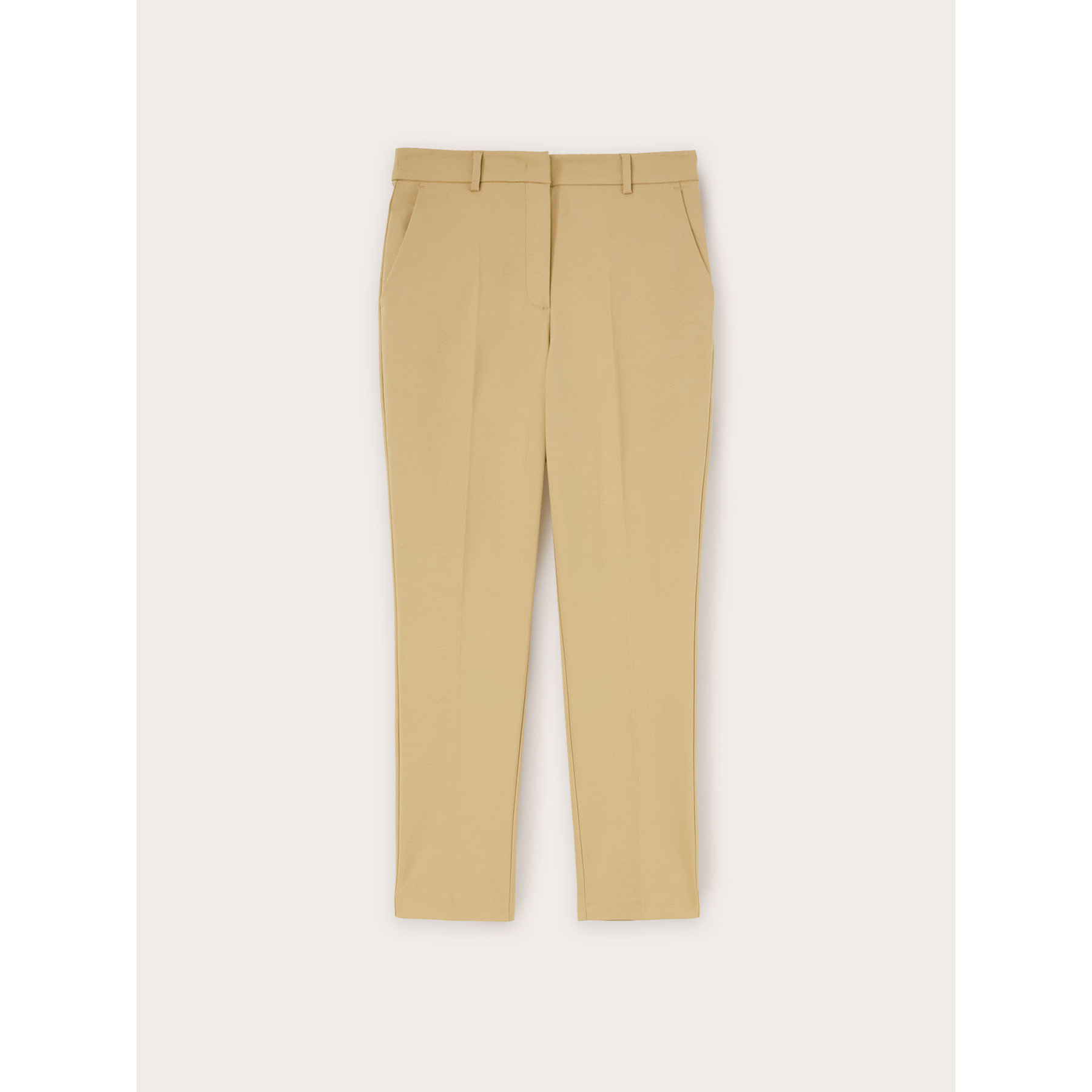 Motivi - Pantalón regular de tejido técnico - Beige