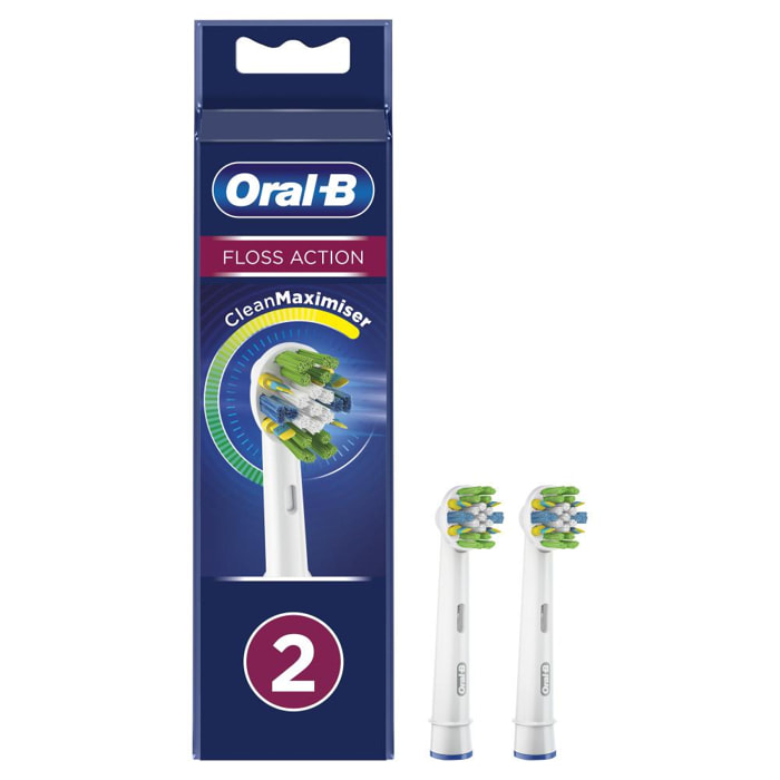 Oral-B FlossAction Avec CleanMaximiser, 2 Brossettes