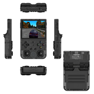 Console emulatore multipiattaforma RG353VS. Schermo IPS da 3,5"; sistema operativo Linux, quad-core da 1,8 GHz, WiFi, 128 GB. +23.000 giochi.