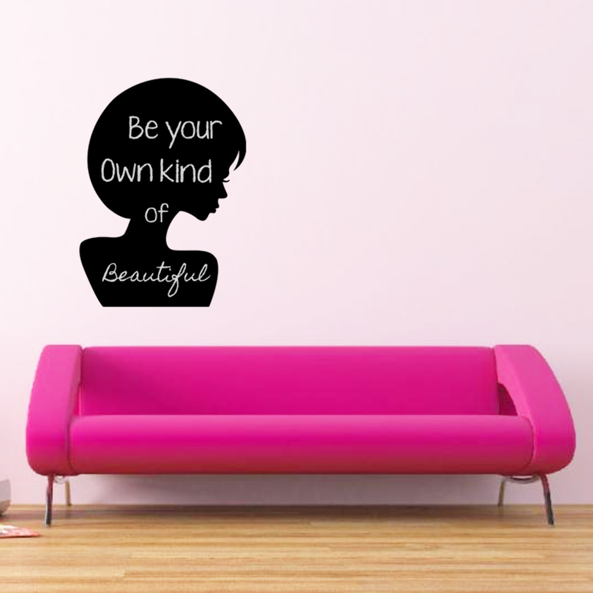 Sticker ardoise tableau noir - stickers muraux adhésif effaçable - SILHOUETTE FEMME