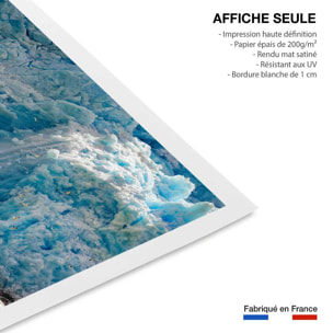 Affiche paysage Fonte glacière Affiche seule