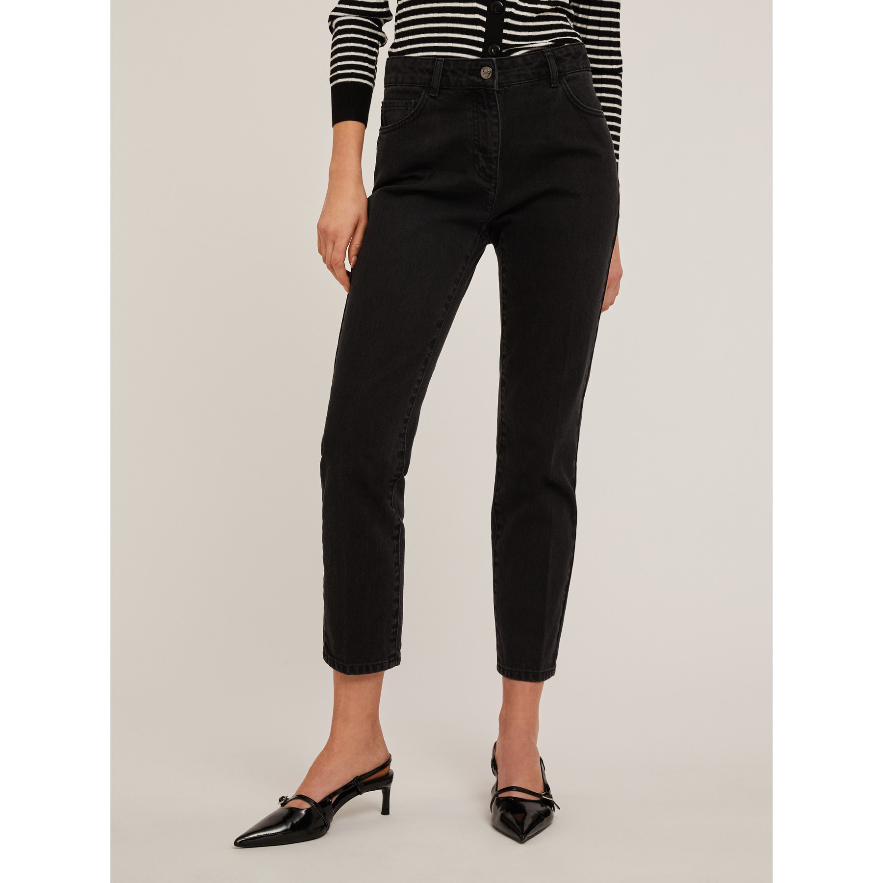 Motivi - Jeans carrot Rianne - Nero