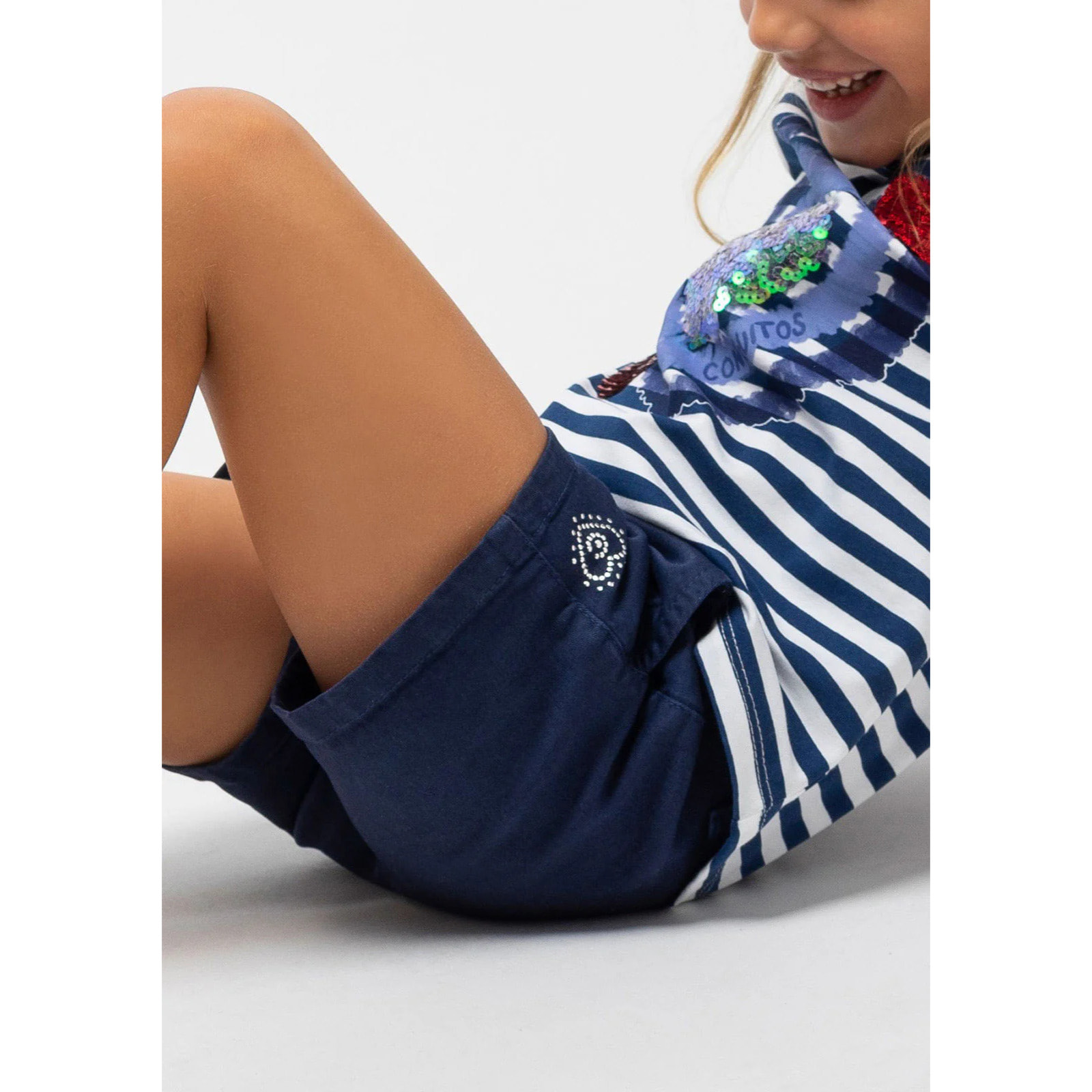 Pantalones Cortos en Azul