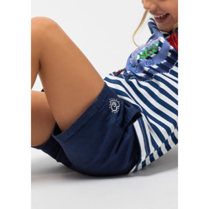 Pantalones Cortos en Azul