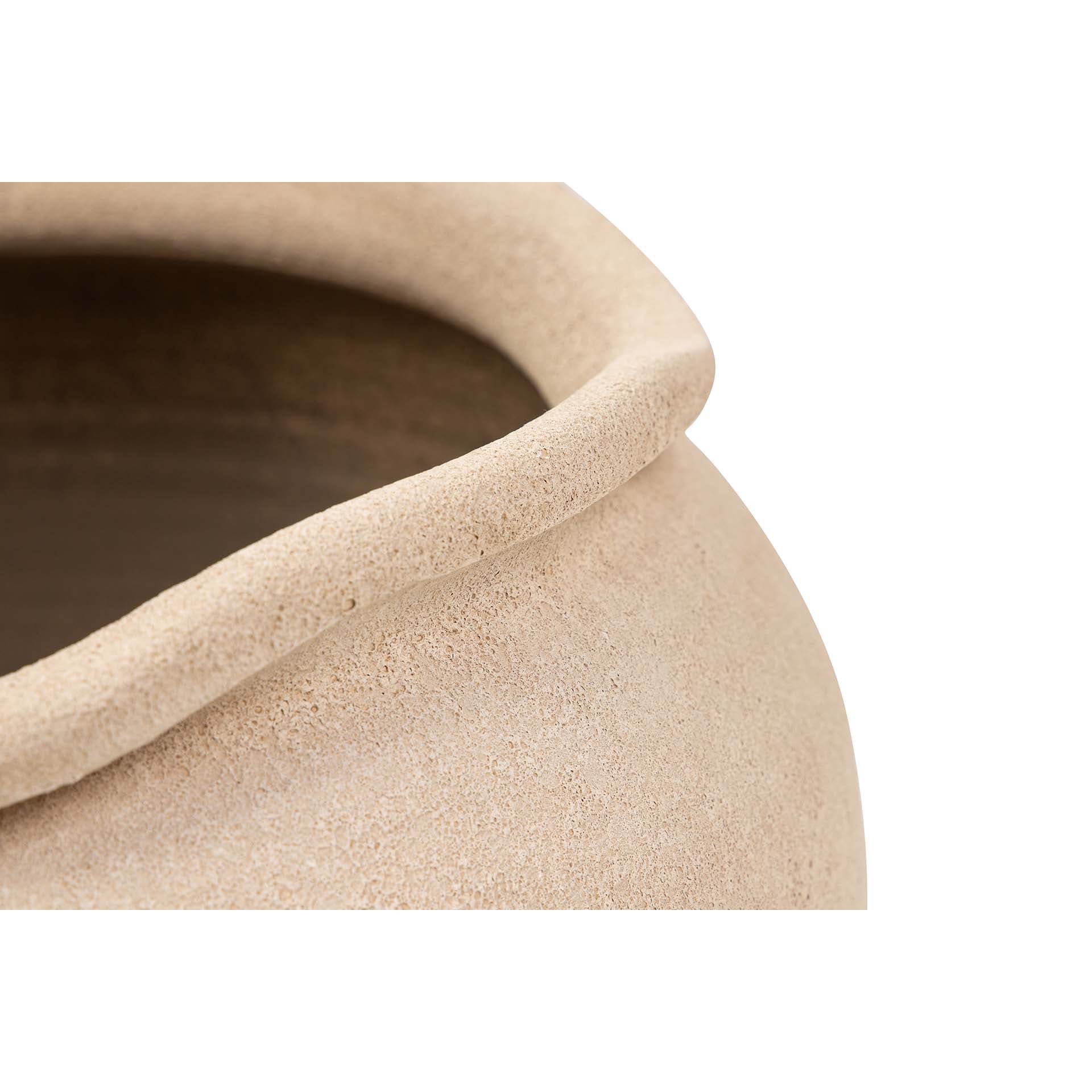 Macetero Ceramica Marron 39x39x38 Cm