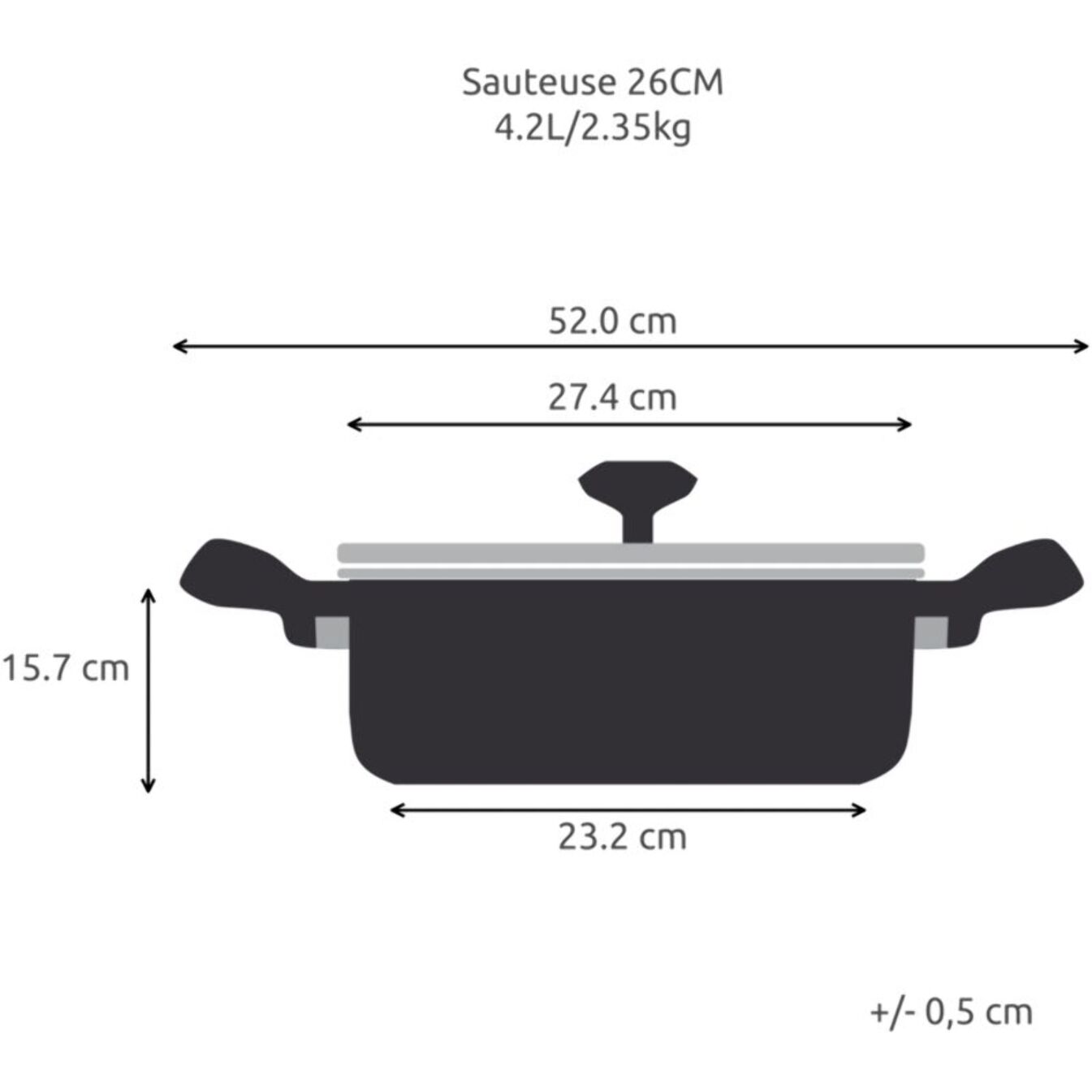Sauteuse LAGOSTINA Desideria 26cm